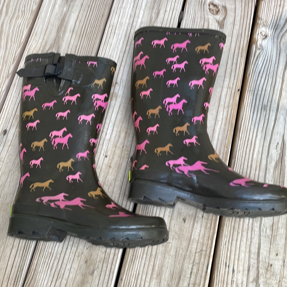 🐴 Western Cheif Horse Rain Boots Size 6